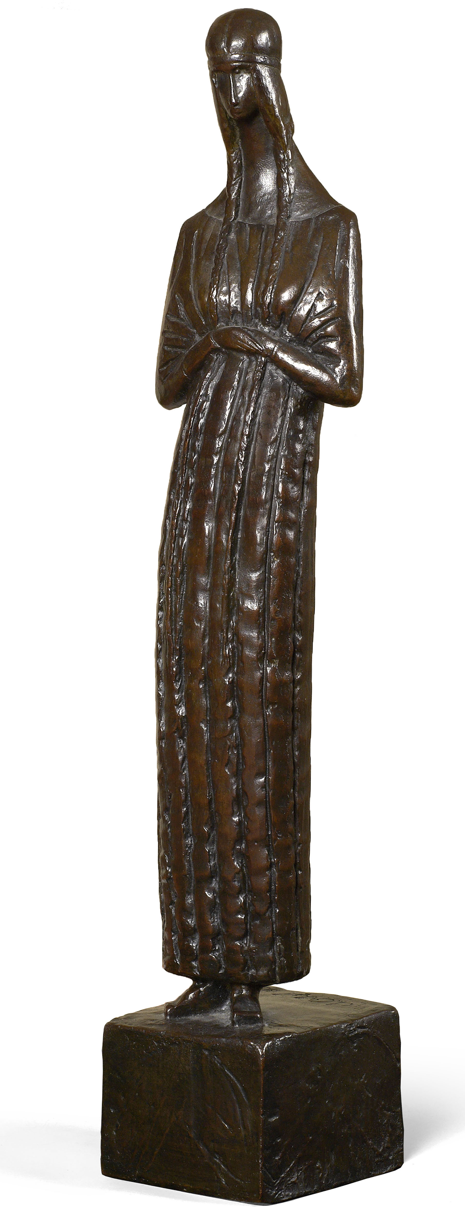 Vierge – Jeanne Hébuterne 1914 - Épreuve en bronze, 54x11x9cm Coll. part.