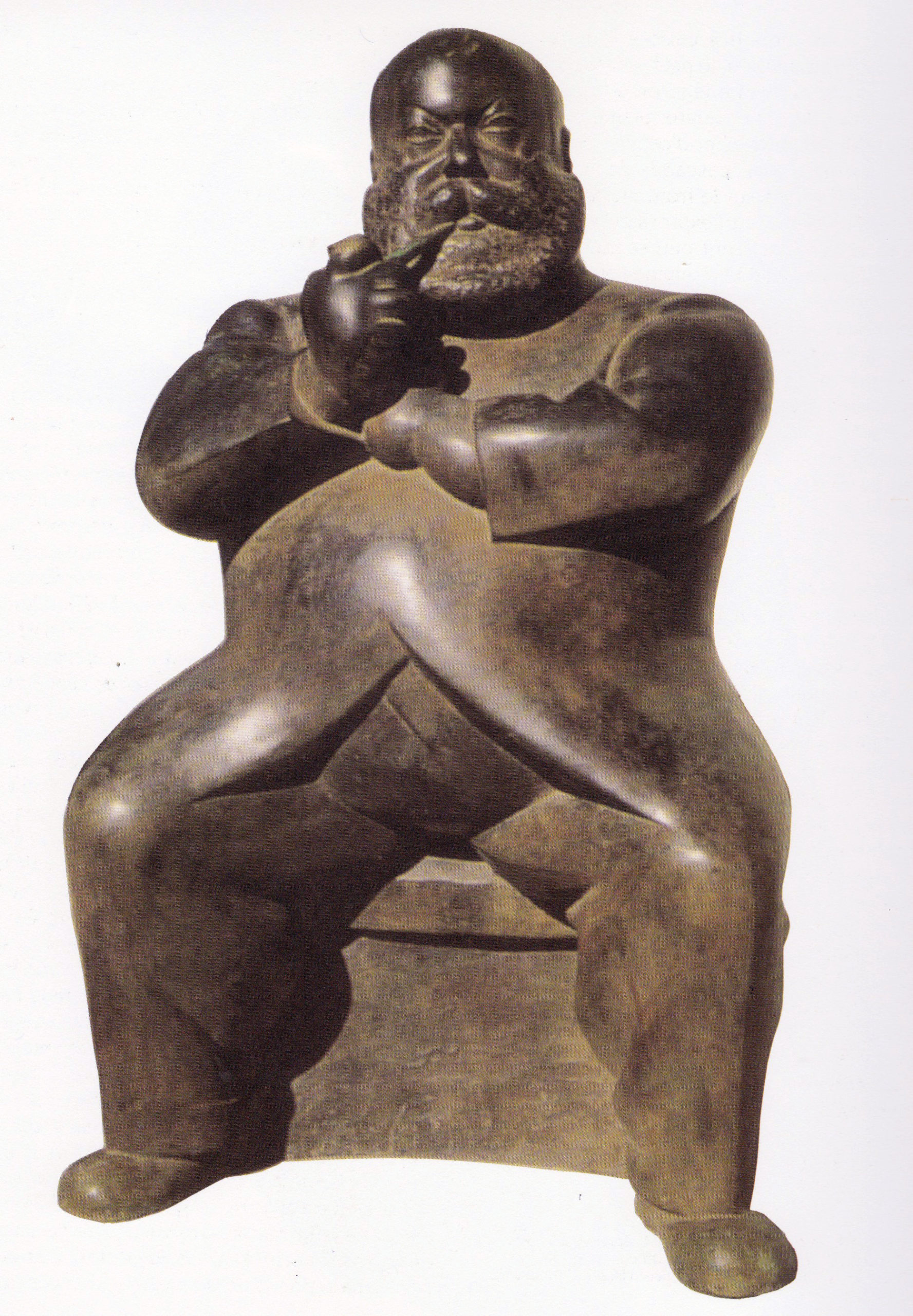 Widhopff – l’homme à la pipe 1924 - Épreuve en bronze fonte d’époque Alexis Rudier, 105x62,5x50,5cm Coll. Musée d’Israël, Jérusalem © archives de l'expert