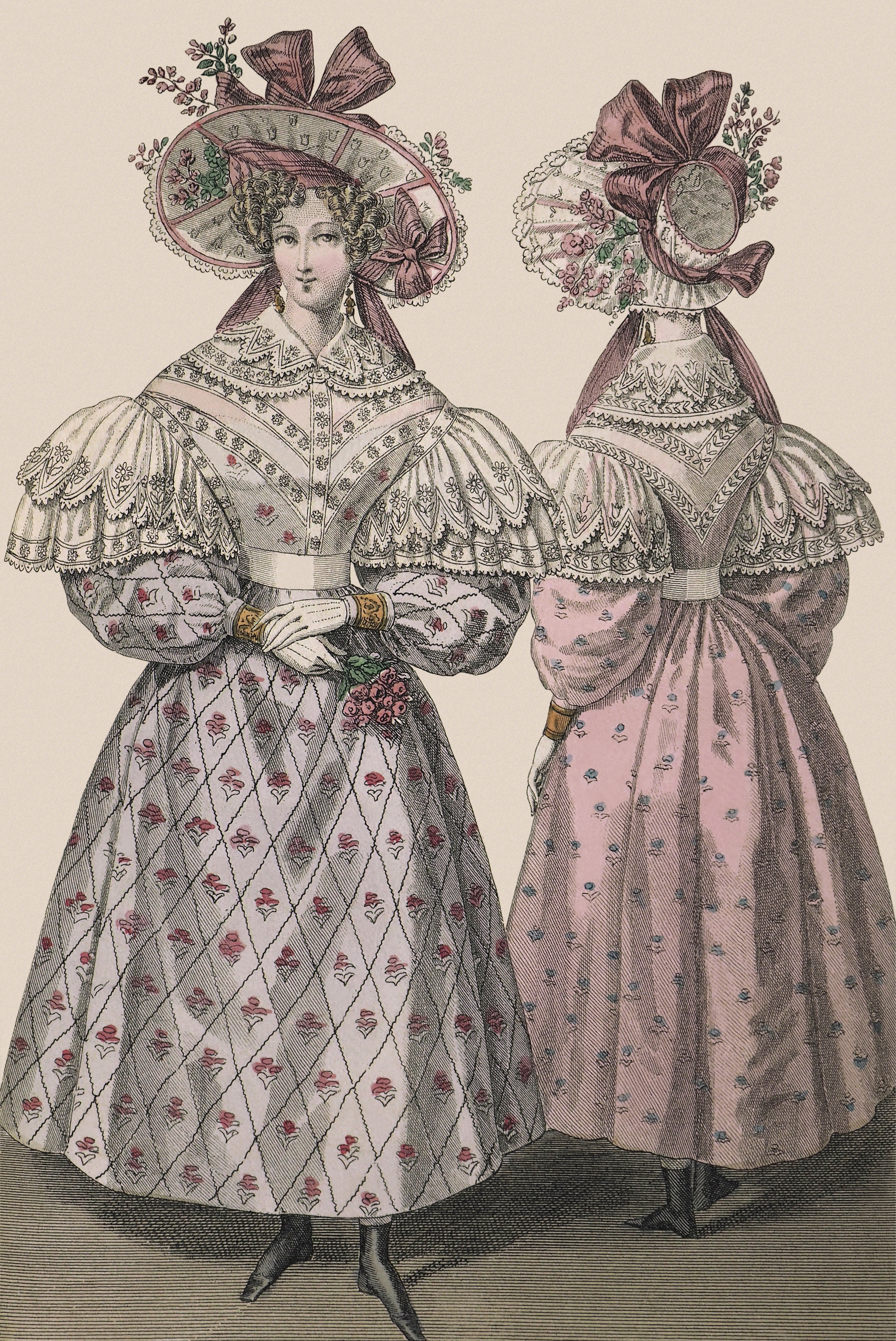 - Journal des dames et des modes, 1830, planche n° 2800, copyright Guénolée Milleret
