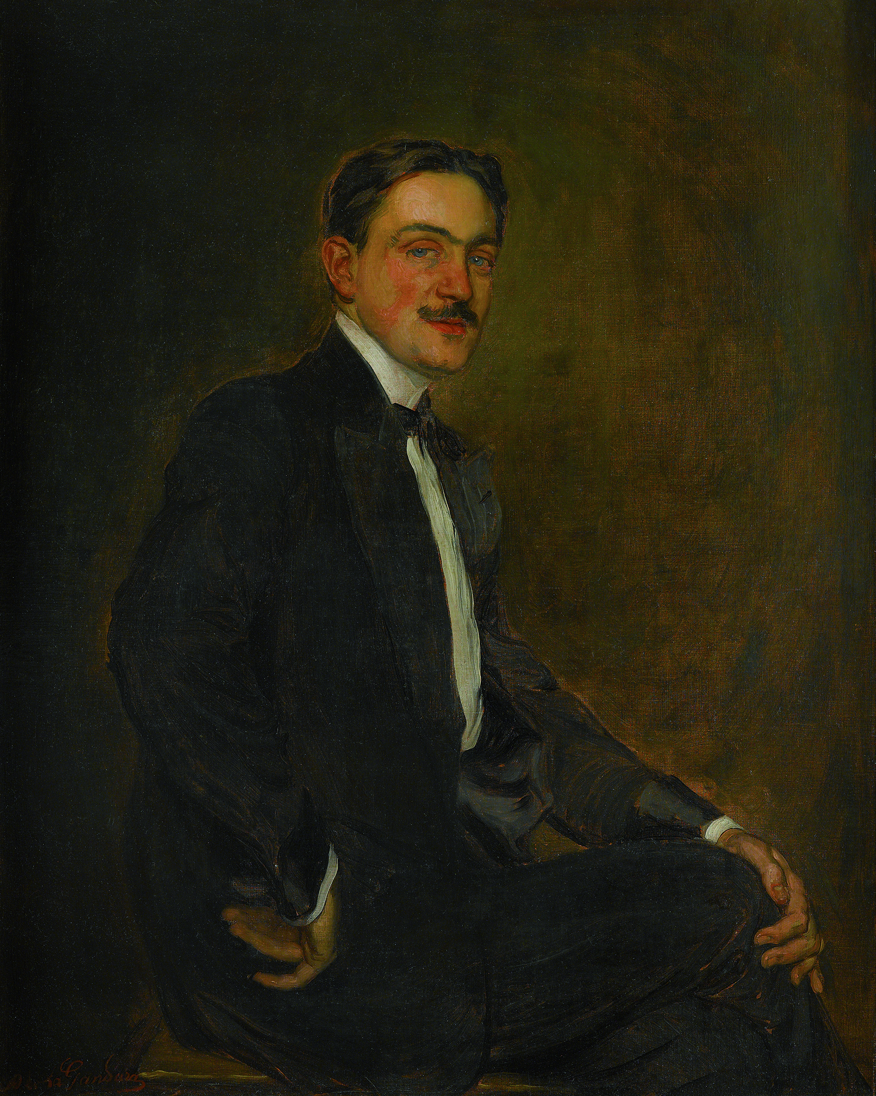 Antonio de La Gandara - Portrait de Anselme Mortreuil 1912 © Archives de l'expert