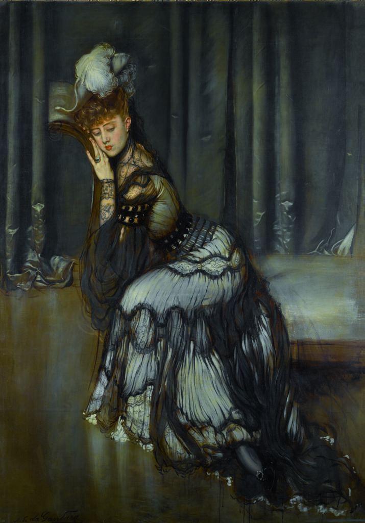 Antonio de La Gandara - Portrait de Madame Rémy Salvator, 1900-1902, Huile sur toile © Archives de l'expert