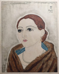 Foujita 1927 "Youki à la fourrure" Héliogravure rehaussée © A.A., Paris 2021