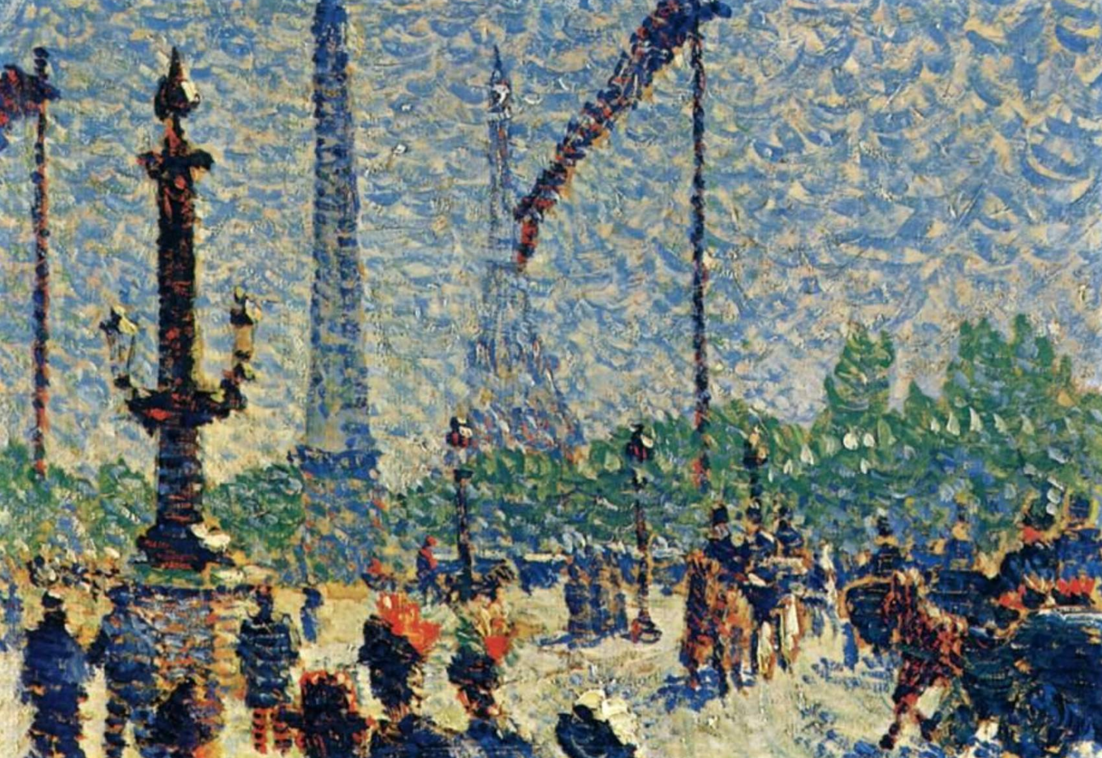 Louis Hayet (1864-1940), la place de la concorde Paris, 1888 : © UFE, Paris 2022