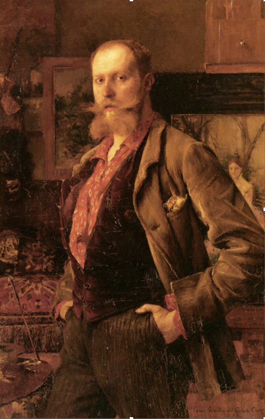 Dagnan-Bouveret, Portrait de Gustave Courtois, 1884, huile sur toile, 122 x 82 cm, Besançon, Musée des Beaux-Arts et d’Archéologie