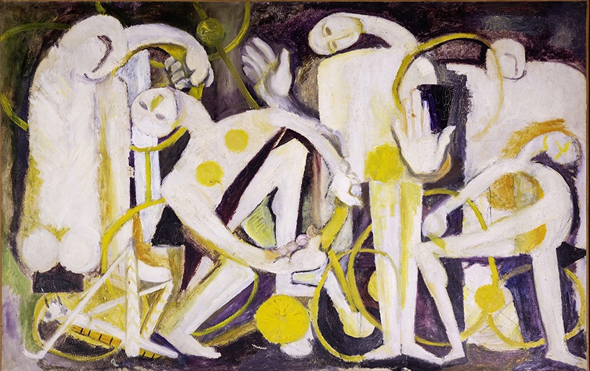 - Les cyclistes, 1946 Huile sur toile 99 x 149,5 cm Collection particulière ©Studio François Vézien