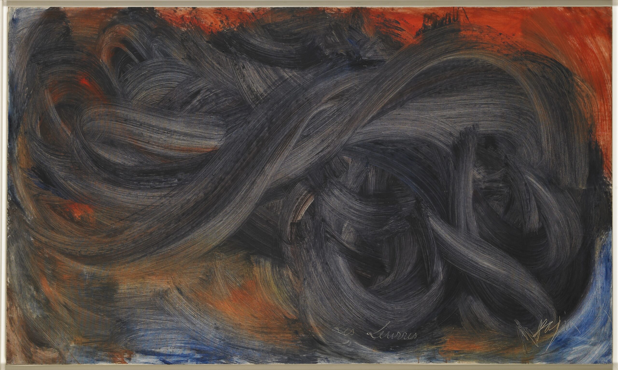 Les leurres, 1968 Huile sur toile 113 x 193 cm Collection des Musées de Montbéliard © Pierre Guenat