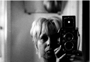 Claire Vasarely, Autoportrait de Claire à Annet-sur-Marne, c. 1966, private collection, Courtesy Fondation Vasarely