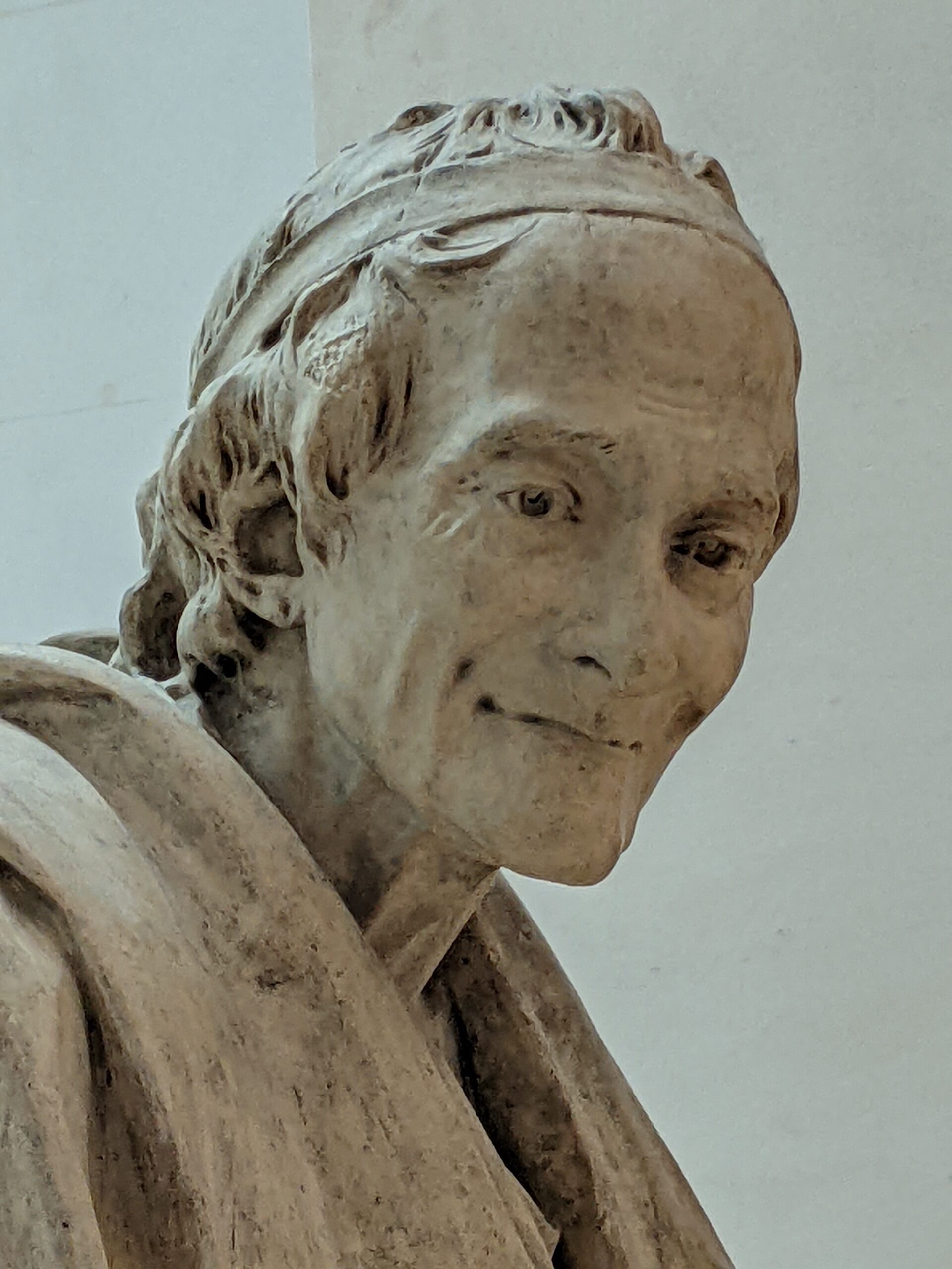Jean-Antoine Houdon, Voltaire, plâtre, Bibliothèque nationale de France, Paris